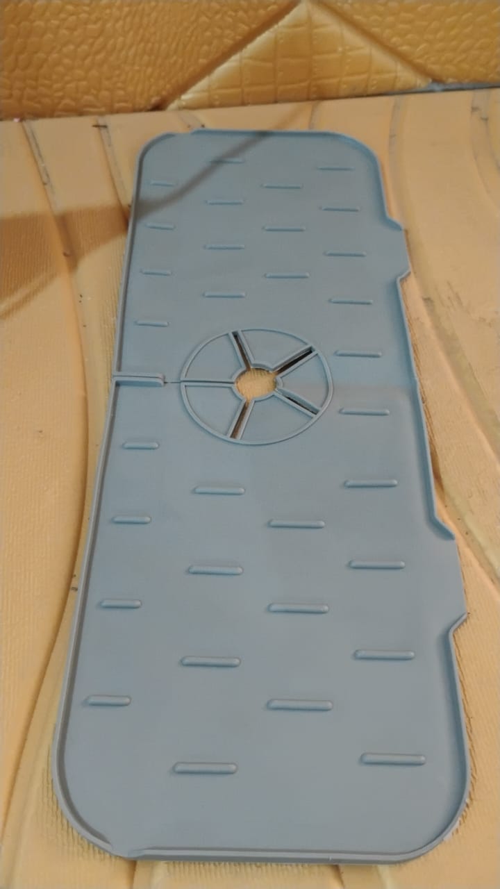 Silicone Sink Faucet Pad / Mat (1 Pc / 33x12 Cm) Silicone Sink Faucet Pad / Mat (1 Pc / 33x12 Cm)